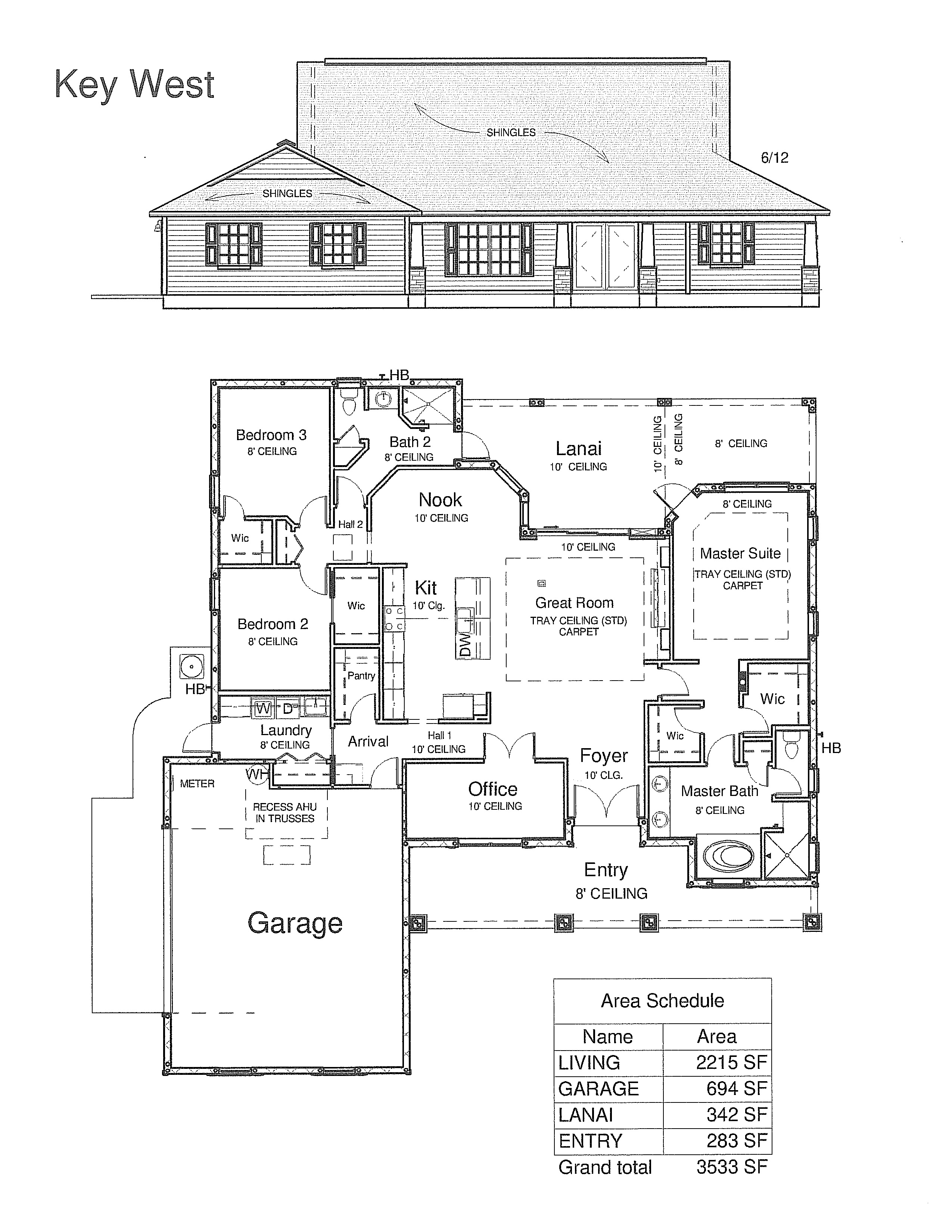 Key West Floor Plan